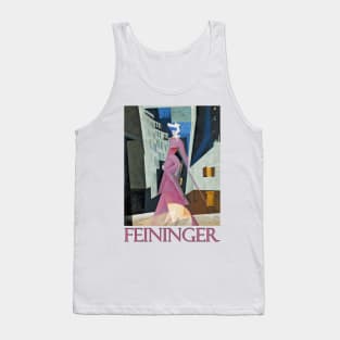 Lady in Mauve by Lyonel Feininger Tank Top